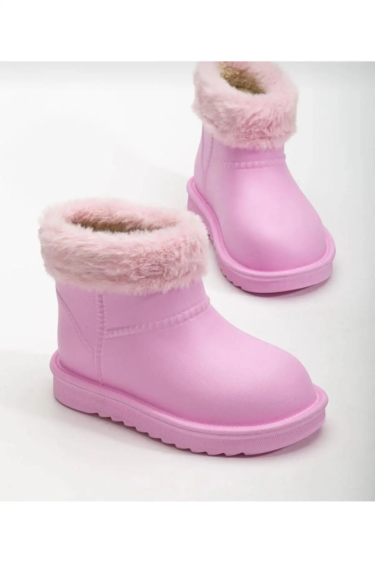 بوت بچگانه چکمه‌های روزمره کودکانه سبک با داخل پشمی گرم و ضدآب، ارگونومیک برند lina step - 8413