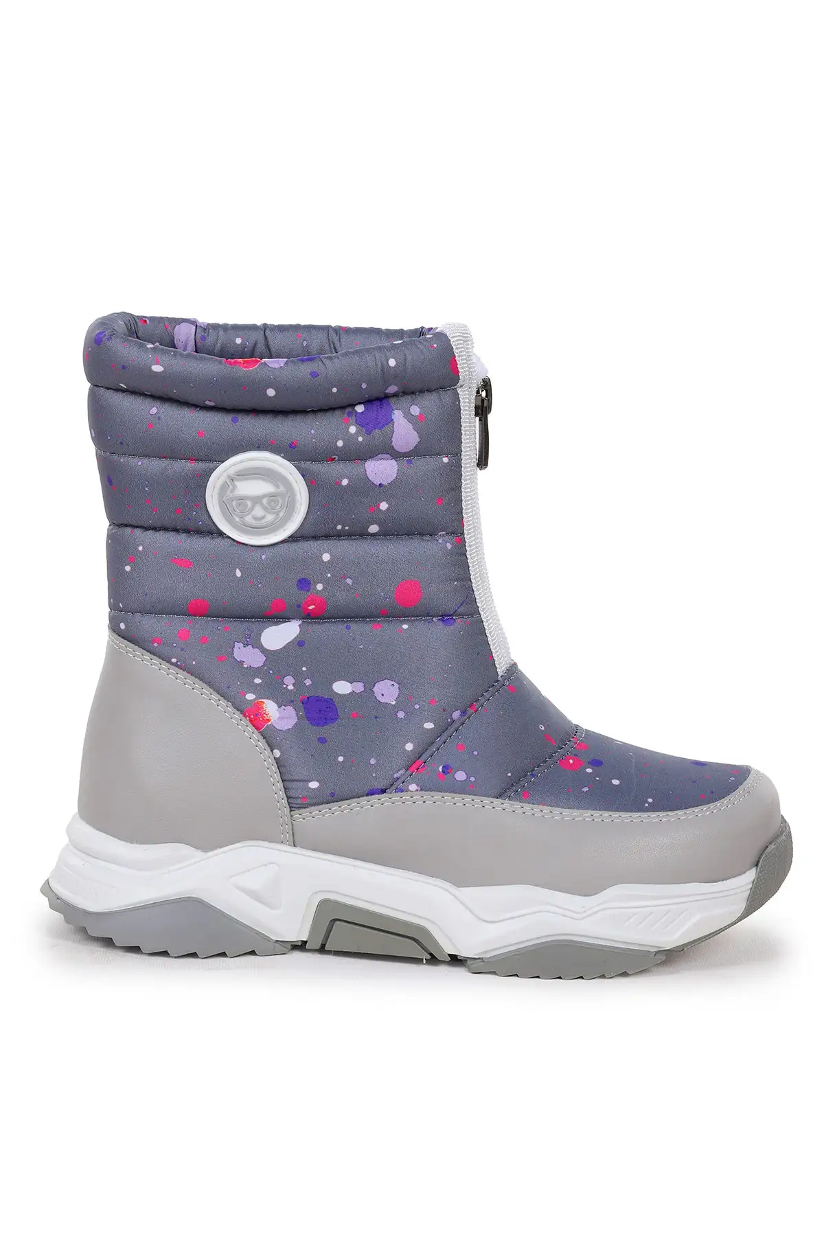 بوت بچگانه برفی دخترانه مارس با زیپ برند Kiko Kids - 8381