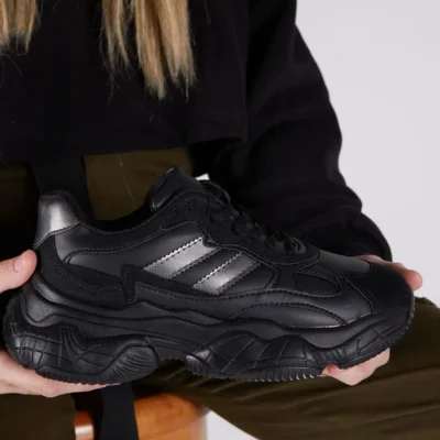 کفش کتانی زنانه ورزشی مشکی Tb246 برند Tonny Black - 8444