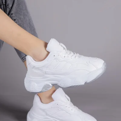 کفش کتانی زنانه اسپرت سفید TB246 برند Tonny Black - 8446