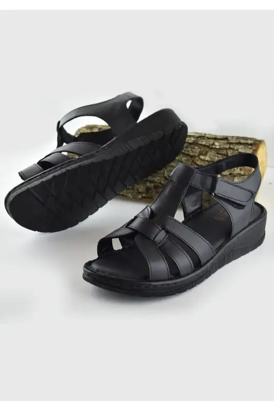 کفش صندل زنانه اورتopedیک چرمی واقعی برند CACTUS BOUTİQUE - 8595 کفش صندل زنانه اورتopedیک چرمی واقعی برند CACTUS BOUTİQUE - 8595