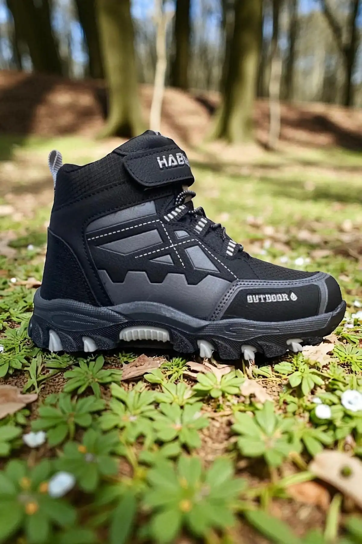 بوت بچگانه کفش کوهنوردی ضد سرخوردگی مشکی با چسب و پشم مصنوعی برند ALTUNTAŞ - 8412 بوت بچگانه کفش کوهنوردی ضد سرخوردگی مشکی با چسب و پشم مصنوعی برند ALTUNTAŞ - 8412