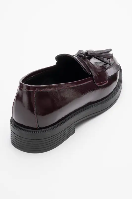 کفش لوفر زنانه مِیلینا از جنس چرم طبیعی با رنگ bordو و طراحی با پاپیون برند luvishoes - 8561 کفش لوفر زنانه مِیلینا از جنس چرم طبیعی با رنگ bordو و طراحی با پاپیون برند luvishoes - 8561