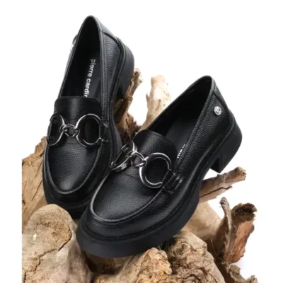 کفش لوفر زنانه پی‌سی-52650-3441 مشکی - برند Pierre Cardin - 8567