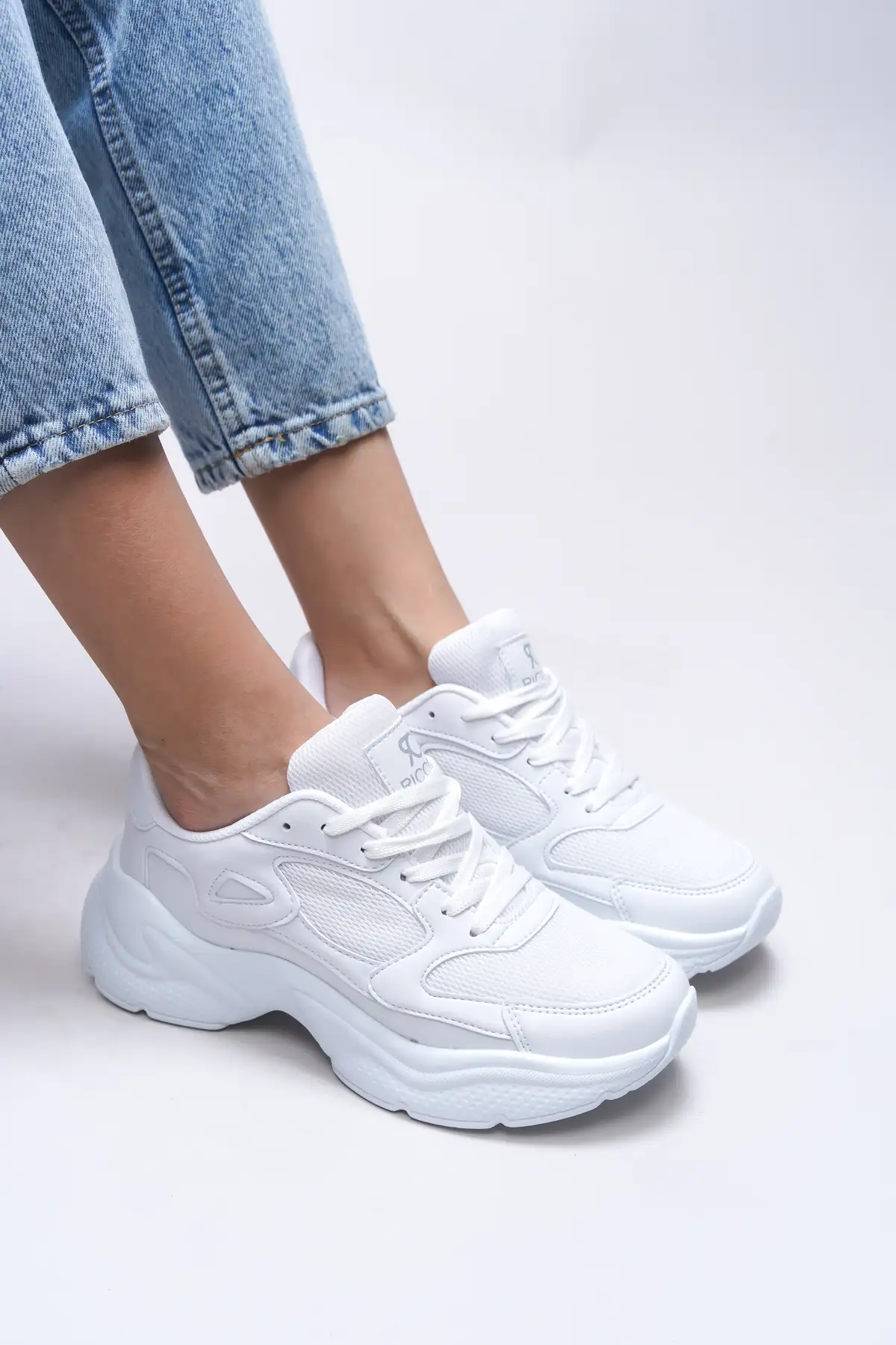کفش کتانی زنانه ورزشی 0012152 سفید برند Riccon - 8436