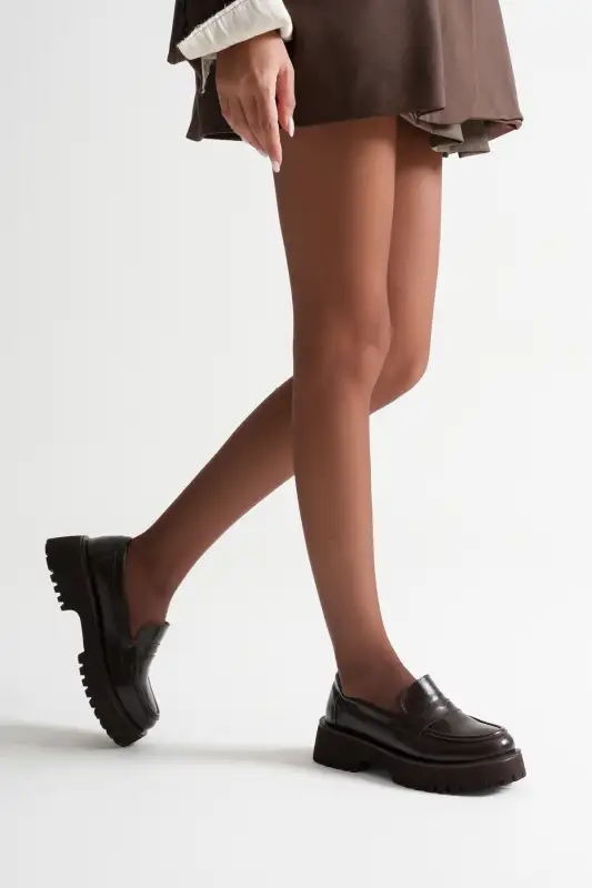 کفش لوفر زنانه ماشینی کژوال روزمره برند MFT AYAKKABI - 8583 کفش لوفر زنانه ماشینی کژوال روزمره برند MFT AYAKKABI - 8583