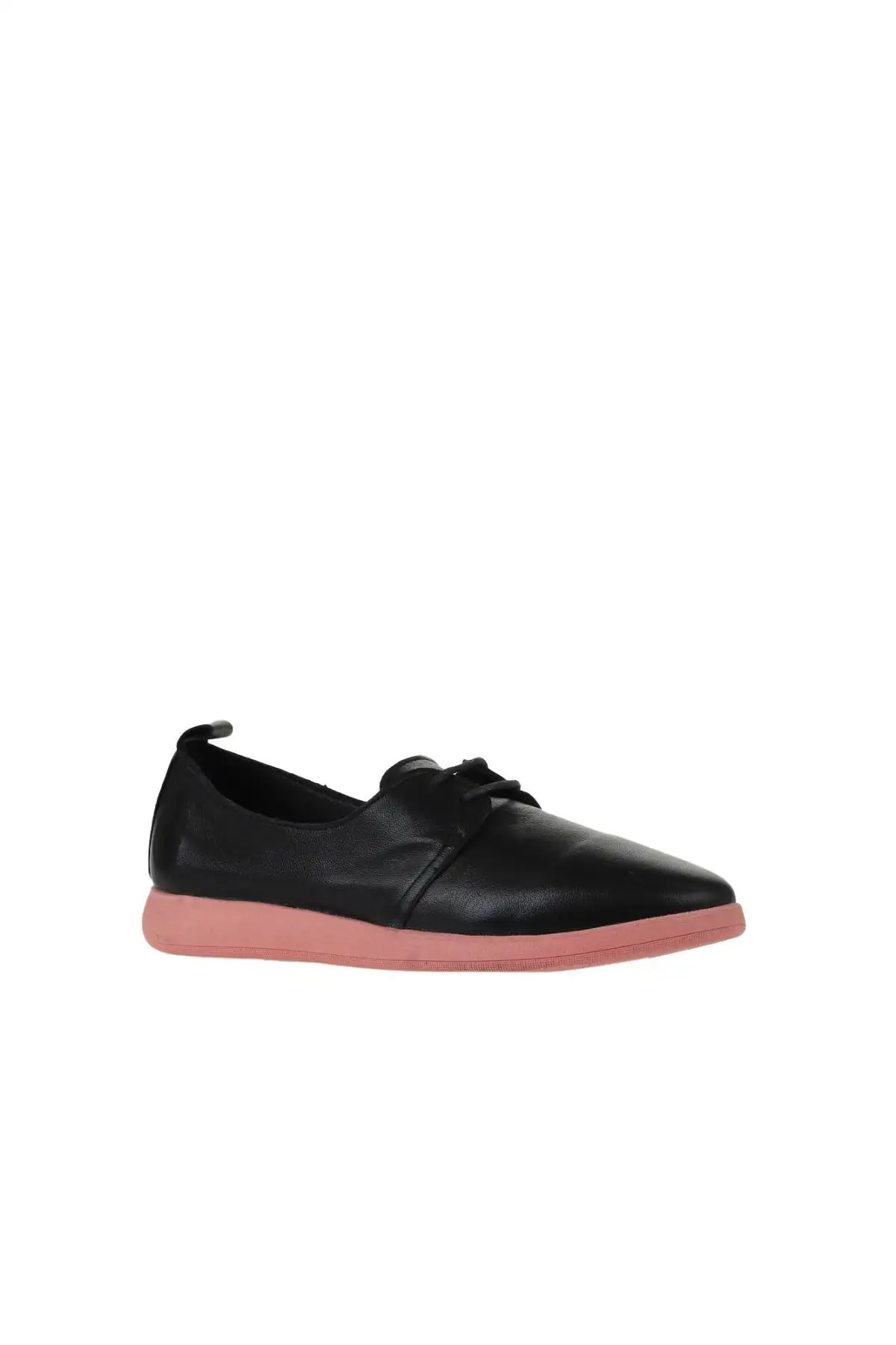 کفش زنانه ساده چرم سیاه و صورتی 01wy1509 برند Bueno Shoes - 8517 کفش زنانه ساده چرم سیاه و صورتی 01wy1509 برند Bueno Shoes - 8517