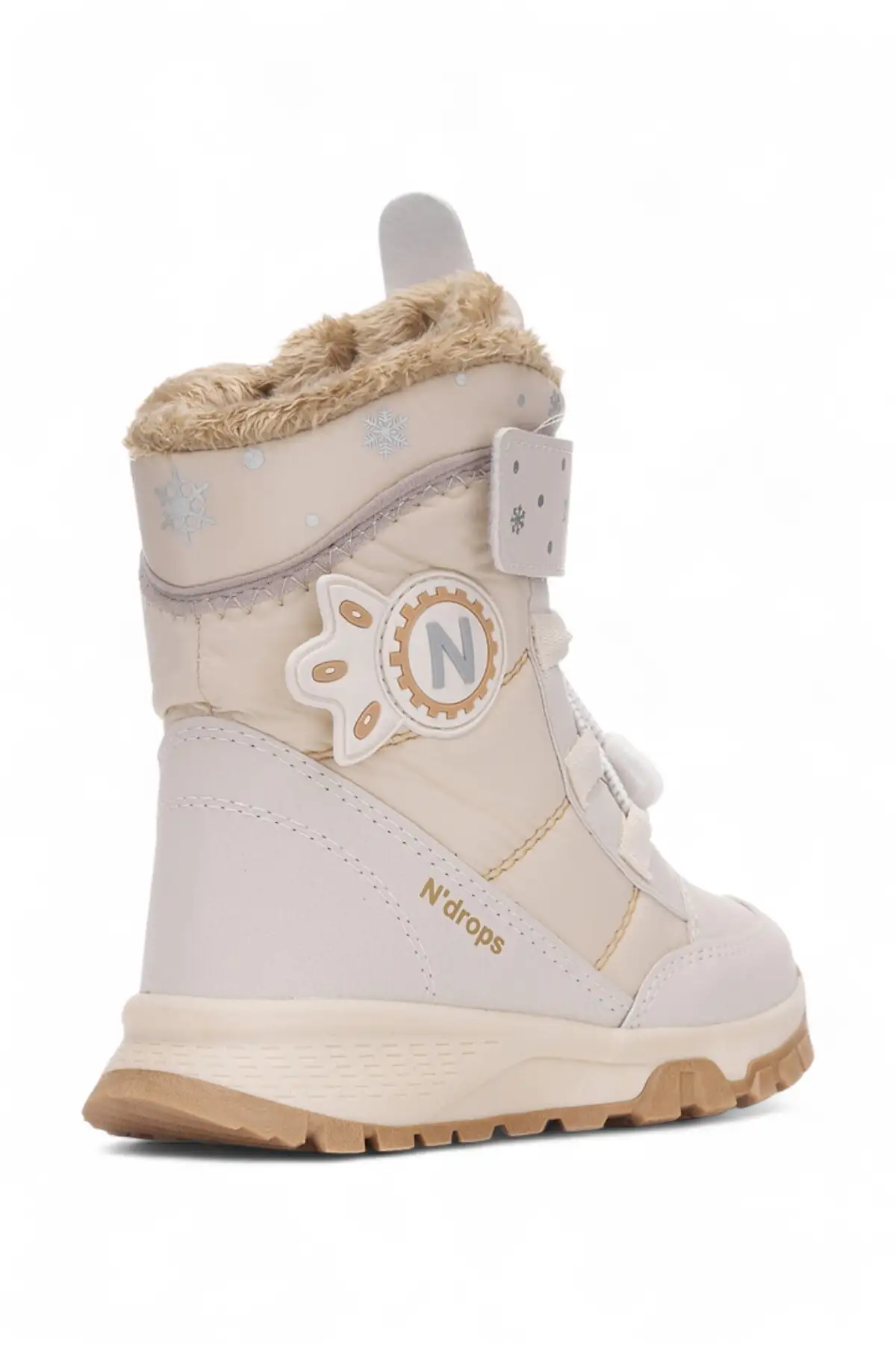 بوت بچگانه چکمه های برفی بچه گانه با عایق ضد آب و پشم و بند چسبی برای فصل زمستان برند QUNDIR - 8383 بوت بچگانه چکمه های برفی بچه گانه با عایق ضد آب و پشم و بند چسبی برای فصل زمستان برند QUNDIR - 8383