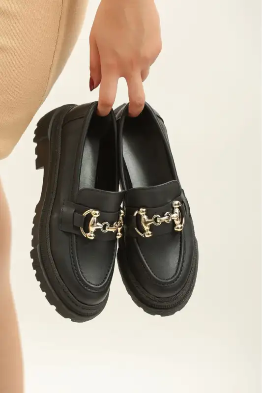 کفش لوفر زنانه کایرا با بند دوخته شده برند CICIKIZ - 8580 کفش لوفر زنانه کایرا با بند دوخته شده برند CICIKIZ - 8580