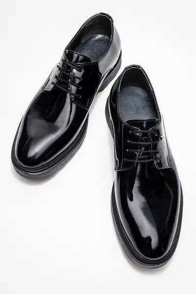 کفش رسمی مردانه شیک مناسب برای کت و شلوار و دامادی با رویه براق برند depderi - 8538 کفش رسمی مردانه شیک مناسب برای کت و شلوار و دامادی با رویه براق برند depderi - 8538