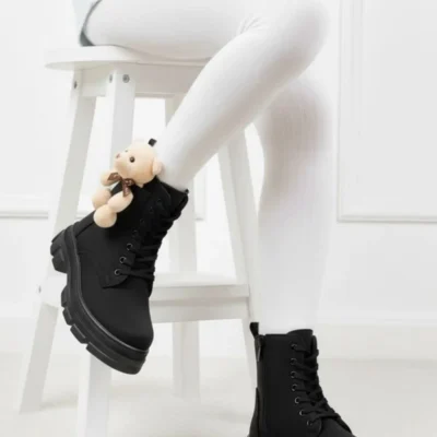 بوت بچگانه کودکانه با پایدار و عروسکی پشمالو برند DİGGO KİDS - 8394