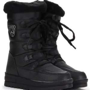 بوت بچگانه برفی دخترانه مشکی با داخلی حرارتی و پشمی زمستانی 995 برند Twingo - 8385