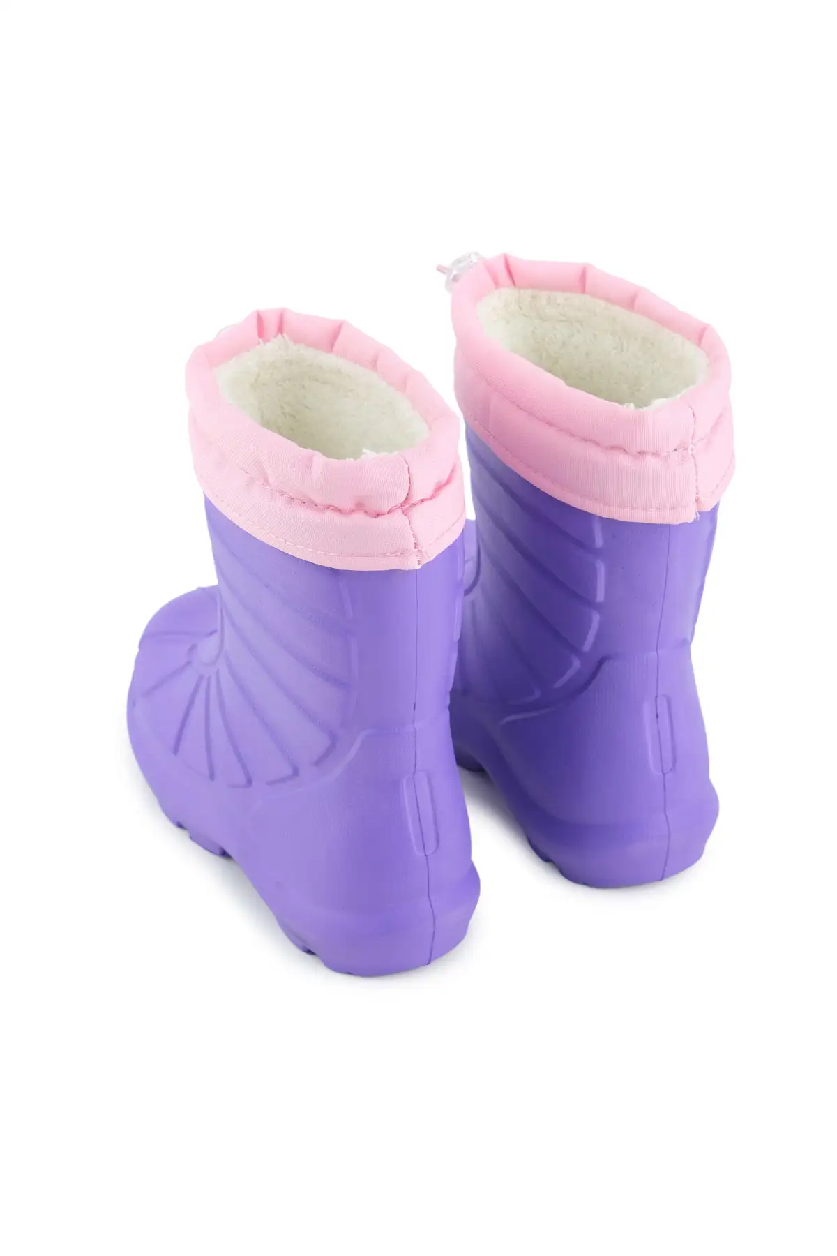 بوت بچگانه چکمه برفی کودکانه با زیره سکوتی و طراحی کشباف برای زمستان برند Gezer - 8388