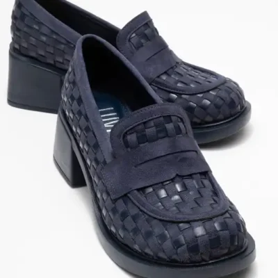 کفش لوفر زنانه ماریلون با کفه Thick و بافت نیلویی برند luvishoes - 8585