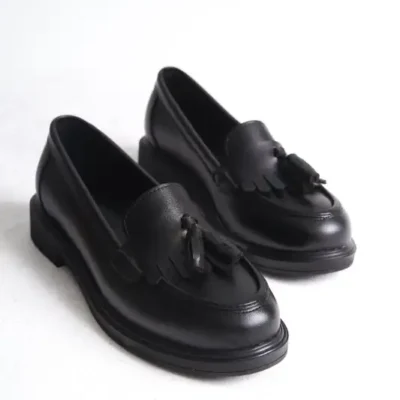 کفش لوفر زنانه روزمره لیپا مشکی برند MARSEDO - 8568