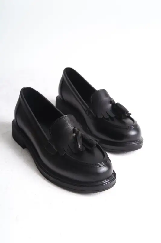 کفش لوفر زنانه روزمره لیپا مشکی برند MARSEDO - 8568 کفش لوفر زنانه روزمره لیپا مشکی برند MARSEDO - 8568