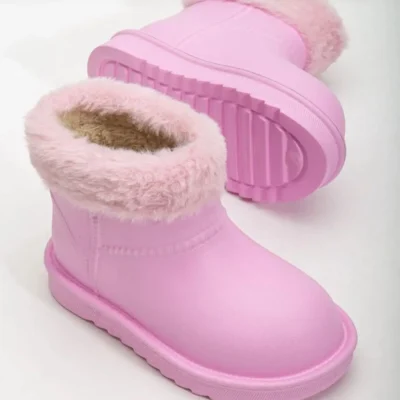 بوت بچگانه چکمههای روزمره کودکانه سبک با داخل پشمی گرم و ضدآب، ارگونومیک برند lina step - 8413