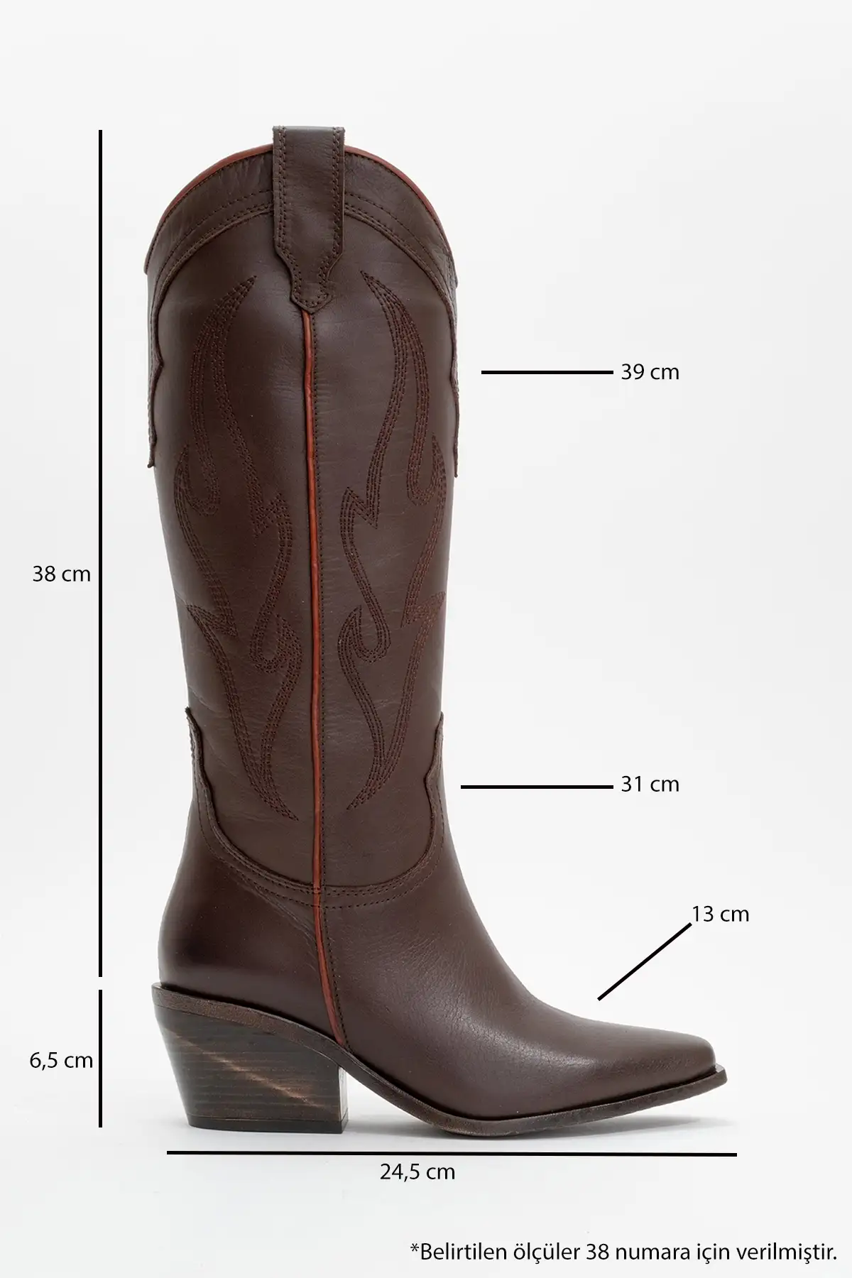 بوت و نیم بوت زنانه چکمه سترن چرمی اقعی قههای PİETRO برند luvishoes - 8417 بوت و نیم بوت زنانه چکمه سترن چرمی اقعی قههای PİETRO برند luvishoes - 8417