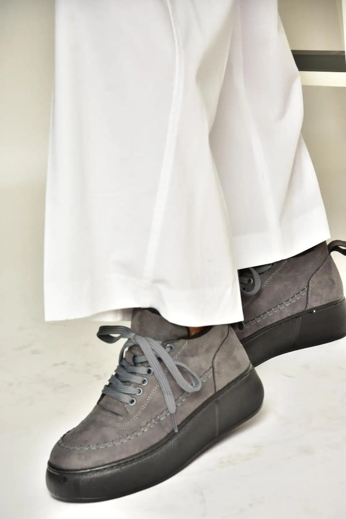 کفش زنانه جیر خاکستری با کفه ضخیم مدل T811845302 برند Fox Shoes - 8484 کفش زنانه جیر خاکستری با کفه ضخیم مدل T811845302 برند Fox Shoes - 8484