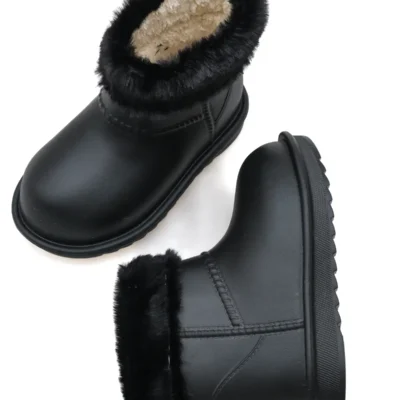 بوت بچگانه چکمه روزمره کودکانه سبک با قابلیت ضد آب و داخلی گرم کننده ارگونومیک برند lina step - 8389