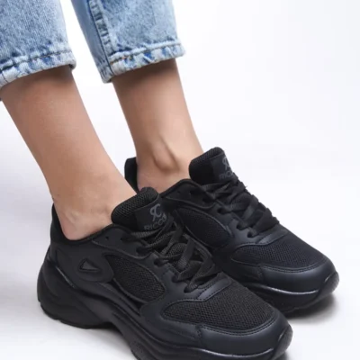 کفش کتانی زنانه ورزشی 0012152 مشکی مشکی برند Riccon - 8433