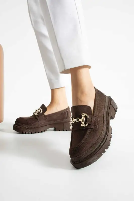 کفش لوفر زنانه کایرا با بند دوخته شده برند CICIKIZ - 8580 کفش لوفر زنانه کایرا با بند دوخته شده برند CICIKIZ - 8580