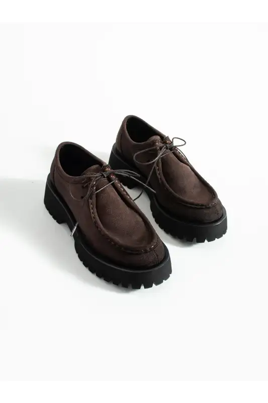 کفش لوفر زنانه بوسکو آکسفورد کافهای سوئدی با بند برند ALEMDAR AYAKKABI - 8558 کفش لوفر زنانه بوسکو آکسفورد کافهای سوئدی با بند برند ALEMDAR AYAKKABI - 8558