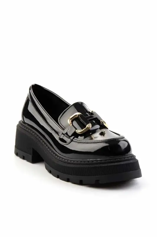 کفش لوفر زنانه مشکی K01823260008 برند Bambi - 8577 کفش لوفر زنانه مشکی K01823260008 برند Bambi - 8577