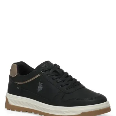 کفش اسپرت مردانه اسنیکر سیاه بولو ۲PR برند U.S. Polo Assn. - 8598