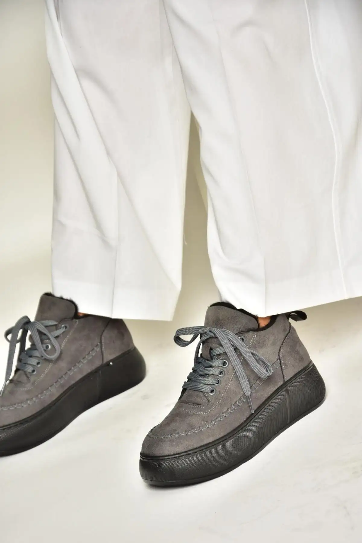 کفش زنانه جیر خاکستری با کفه ضخیم مدل T811845302 برند Fox Shoes - 8484 کفش زنانه جیر خاکستری با کفه ضخیم مدل T811845302 برند Fox Shoes - 8484