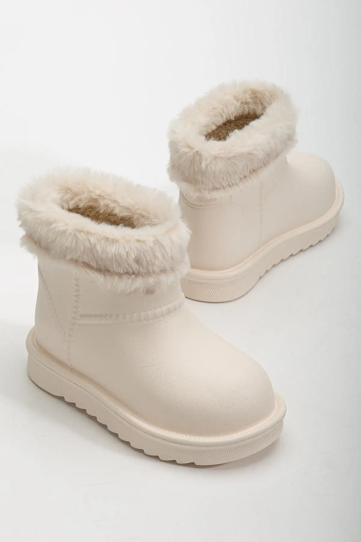 بوت بچگانه کفش منزل ضد آب و با داخل پشمی برای مادر و دختر - برند اوگ برند Pabuçland - 8414