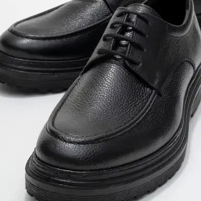 کفش رسمی مردانه کلاسیک با زیره ضخیم و چرم طبیعی دو طرفه برند maximoda - 8531