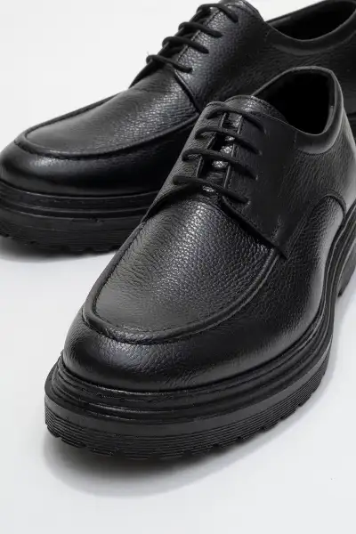 کفش رسمی مردانه کلاسیک با زیره ضخیم و چرم طبیعی دو طرفه برند maximoda - 8531