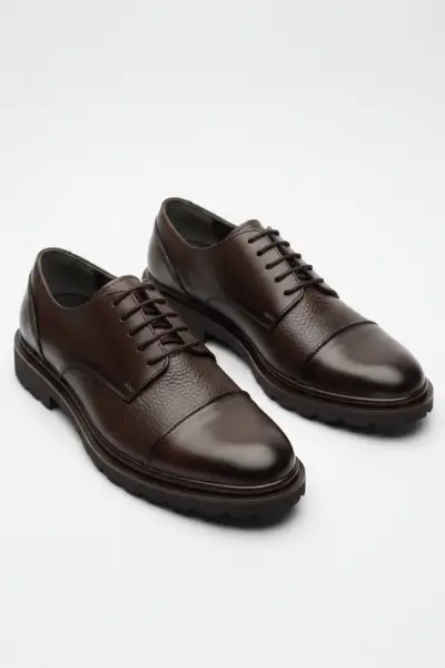 کفش رسمی مردانه کلاسیک راحت روزمره چرم طبیعی ۱۰۰% رنگ قهوهای مدل LUASS27AL0045 برند LUSIVE - 8532 کفش رسمی مردانه کلاسیک راحت روزمره چرم طبیعی ۱۰۰% رنگ قهوهای مدل LUASS27AL0045 برند LUSIVE - 8532