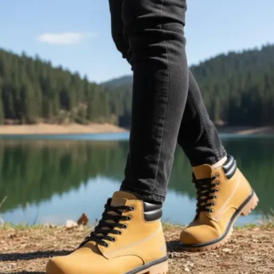 بوت مردانه چکمه زمستانی کاتکس زرد، ضد آب و مناسب برای فصل سرما برند Vojo - 8638