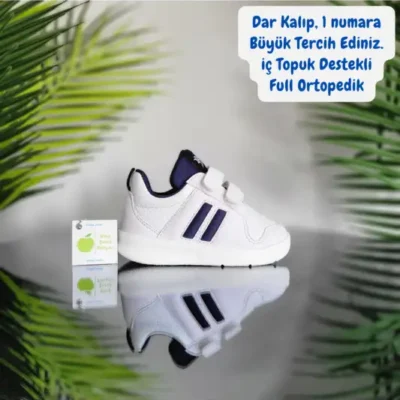 کفش نوزاد پسر کامل ارتوپدی تشریحی İlkadım کتانی کودک بچه گانه ورزشی سبک راحت نرم انعطاف پذیر - 8616