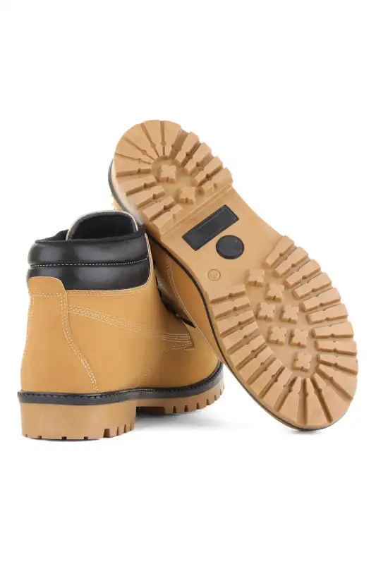 بوت مردانه چکمه زمستانی کاتکس زرد، ضد آب و مناسب برای فصل سرما برند Vojo - 8638 بوت مردانه چکمه زمستانی کاتکس زرد، ضد آب و مناسب برای فصل سرما برند Vojo - 8638