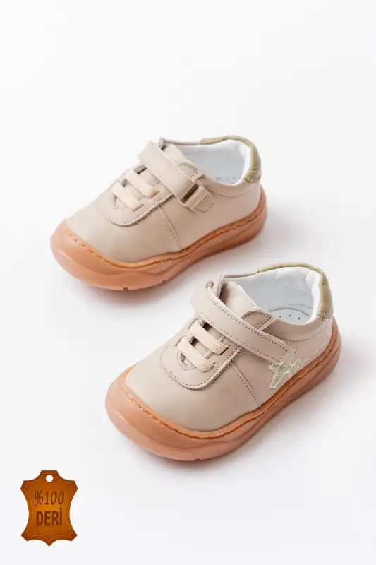 کفش نوزاد پسر های مرحله اول انه ارتوپدی دوخت چرم طبیعی بژ - 8617 کفش نوزاد پسر های مرحله اول انه ارتوپدی دوخت چرم طبیعی بژ - 8617