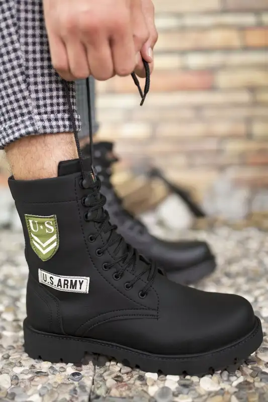 بوت مردانه چکمه بایکربی سیاه ۰۰۱۲۵۳۸ برند Riccon - 8634 بوت مردانه چکمه بایکربی سیاه ۰۰۱۲۵۳۸ برند Riccon - 8634