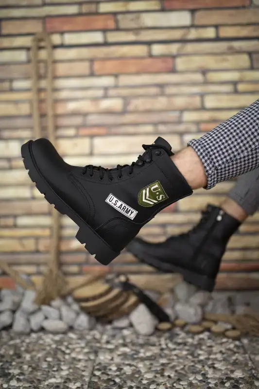 بوت مردانه چکمه بایکربی سیاه ۰۰۱۲۵۳۸ برند Riccon - 8634 بوت مردانه چکمه بایکربی سیاه ۰۰۱۲۵۳۸ برند Riccon - 8634