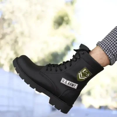 بوت مردانه چکمه بایکربی سیاه ۰۰۱۲۵۳۸ برند Riccon - 8634