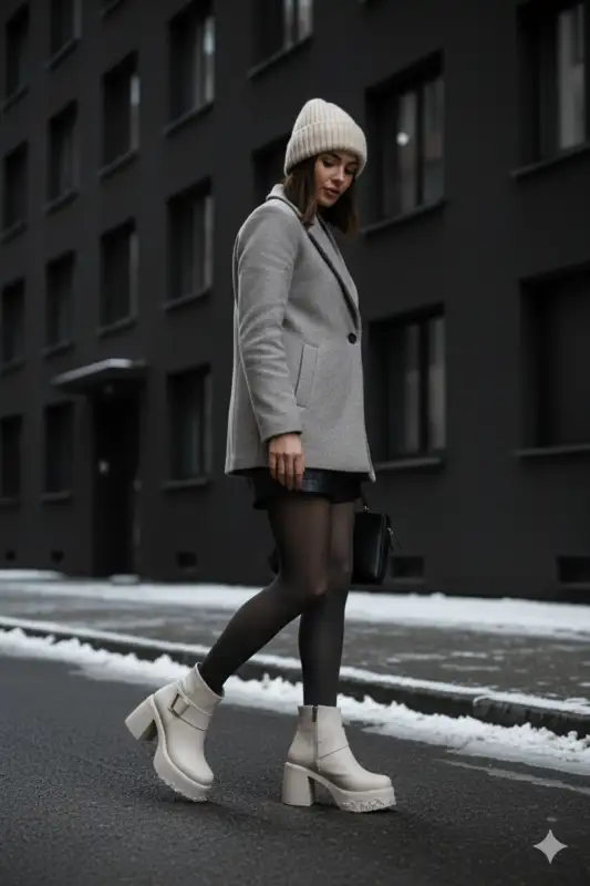 بوت و نیم بوت زنانه کرم رنگ با پاشنه بلند راحت جزئیات کلید زیپ کناری برند Limeo - 8624 بوت و نیم بوت زنانه کرم رنگ با پاشنه بلند راحت جزئیات کلید زیپ کناری برند Limeo - 8624